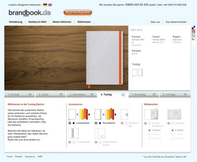 Konfigurator von brandbook